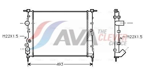 RTA2197 AVA Радиатор основной
